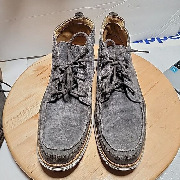 Cole Haan Men Lunargrand Gray Suede Chukka Boots Sz 9 M Casual Sleek Work C12619 main image 7